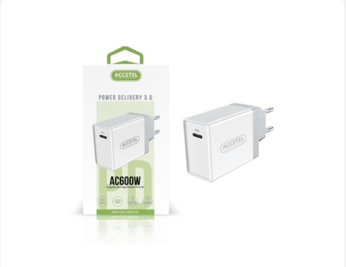 Cargador rápido Accetel AC600W PD 18 W