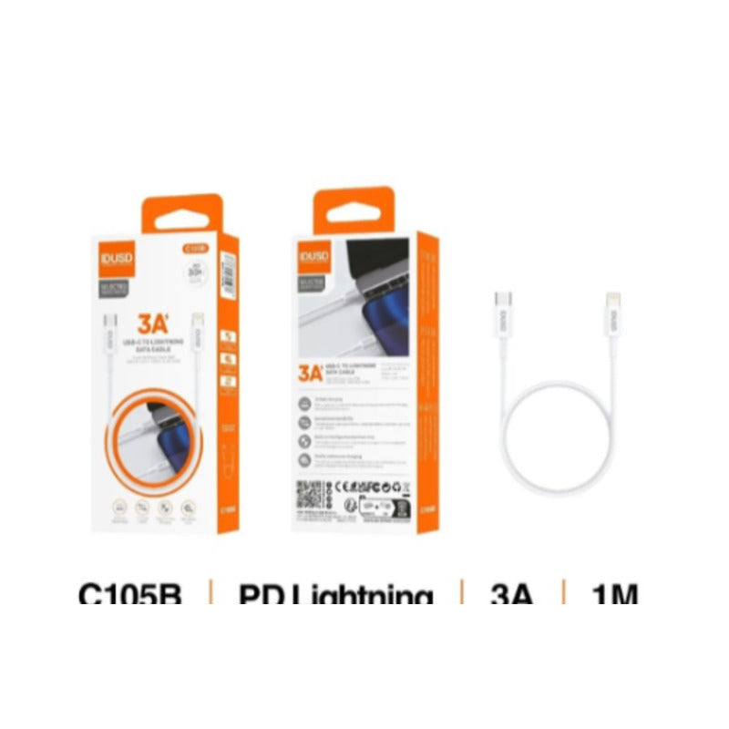 Cable USB-C a Lightning 3A de 1 m blanco – C105B