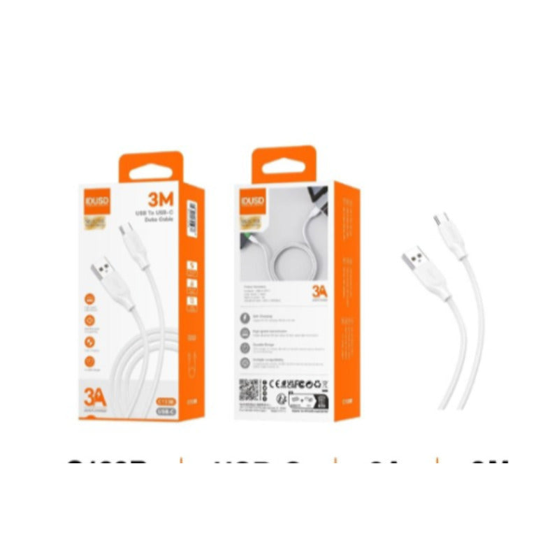Cable USB-A a USB-C Turbo 3A de 3 m blanco – C133B
