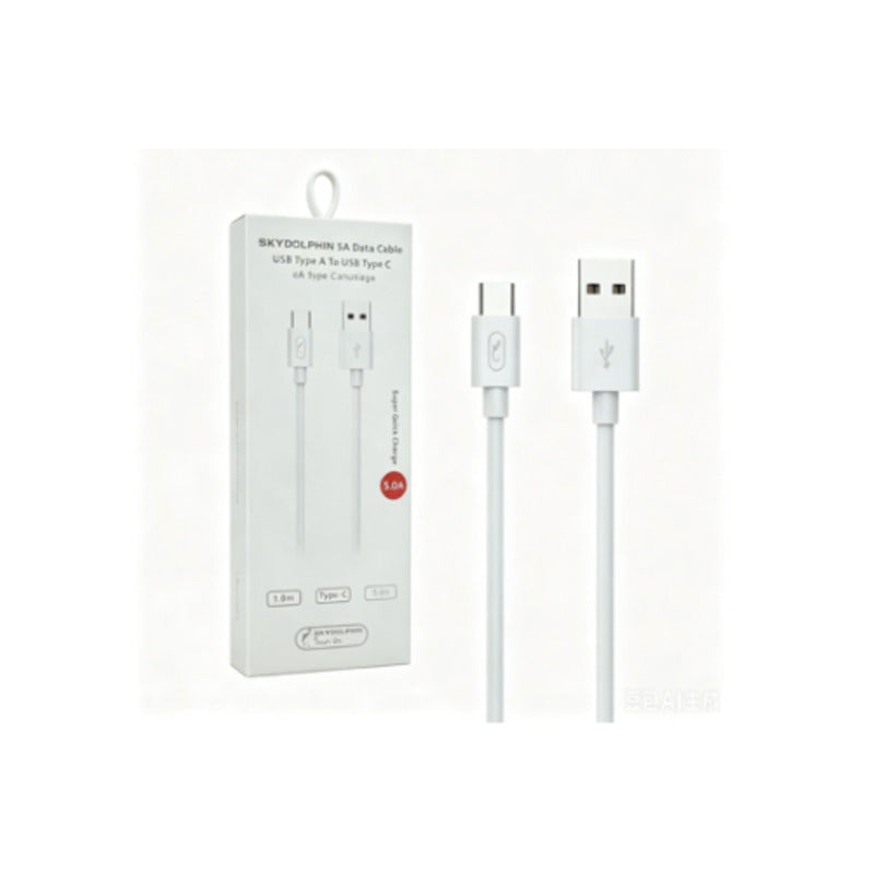Cable USB-A a USB-C 5A de 1 m blanco – S24T
