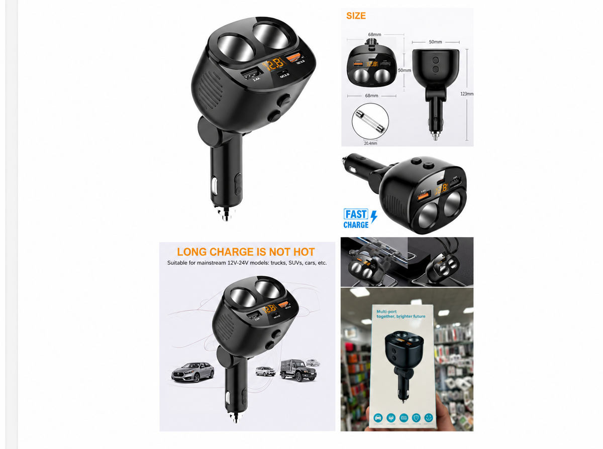 Cargador de coche 120 W