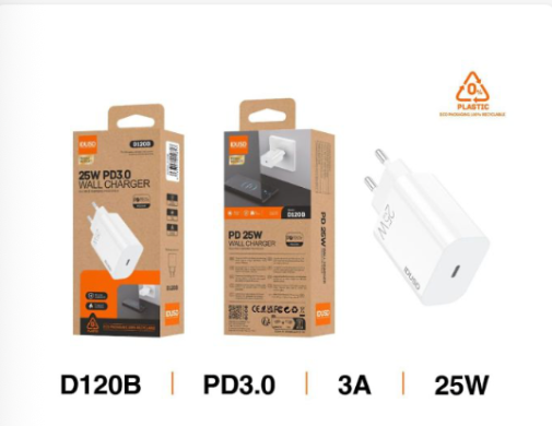 Cargador de pared Idusd D120B PD 25 W