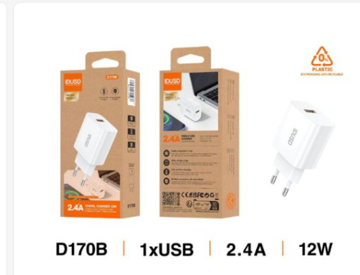 Cargador de pared Idusd D170B USB 12 W