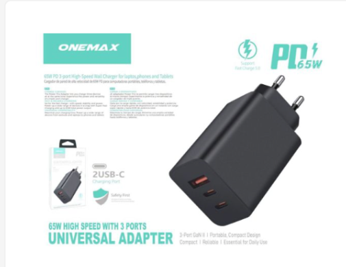Cargador universal Onemax FSC-128 PD 65 W