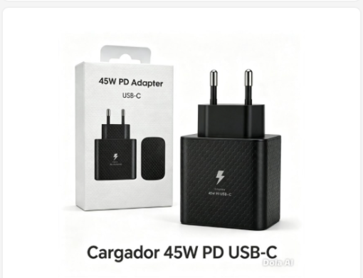Cargador PD USB-C 45 W negro