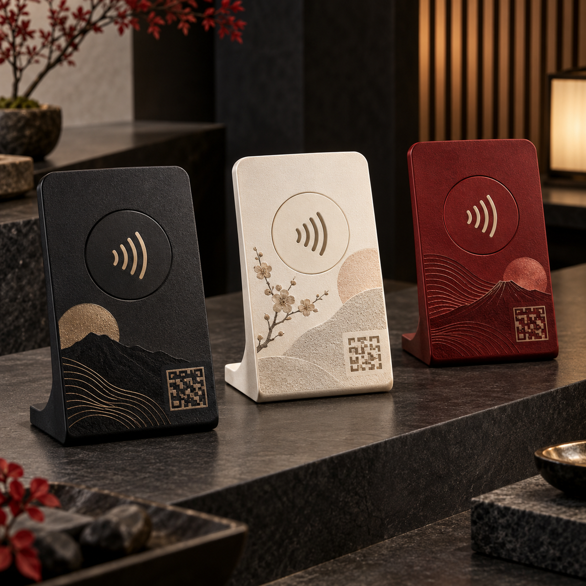 Placas NFC personalizadas de mostrador Takumi Studio