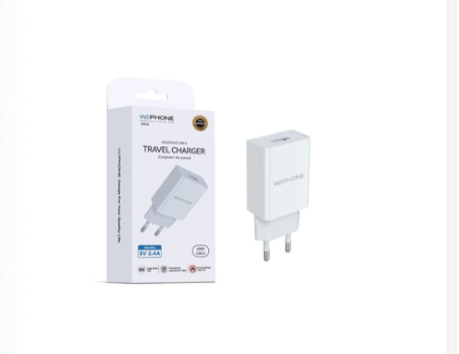 Cargador WepPhone WA01 USB 2,4 A blanco