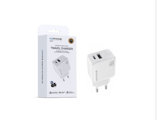 Cargador WepPhone WA07 USB-C PD 20 W blanco